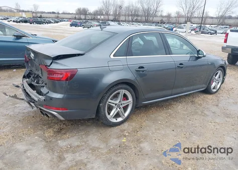 2018 Audi S4 3.0T Premium Plus z USA, uszkodzony, nr VIN WAUC4AF4XJA165063